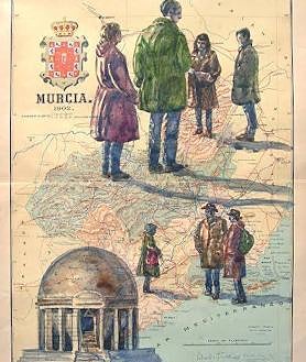 Imagen secundaria 2 - 'Mapas y territorios'. 'Cimas y barrancos', obra utilizada para anunciar la muestra. 'Mapa de rutas'.