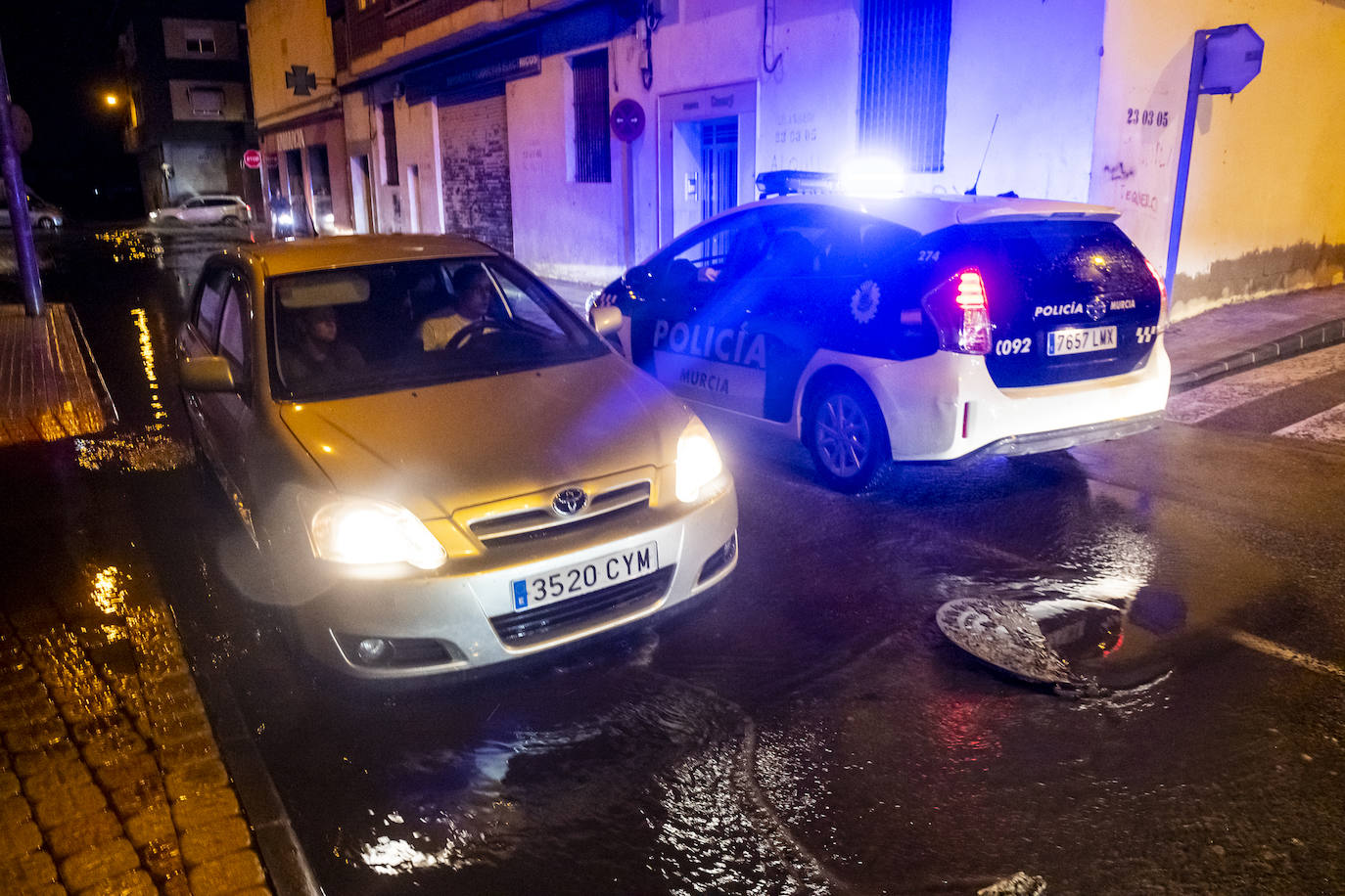 Los efectos de la lluvia en la Región de Murcia, en imágenes