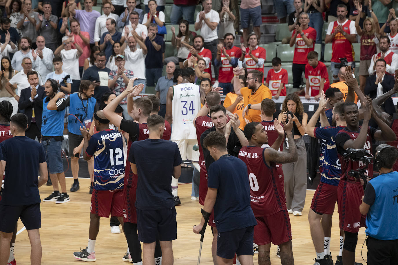 La derrota del UCAM Murcia ante Unicaja en las semifinales de la Supercopa, en imágenes