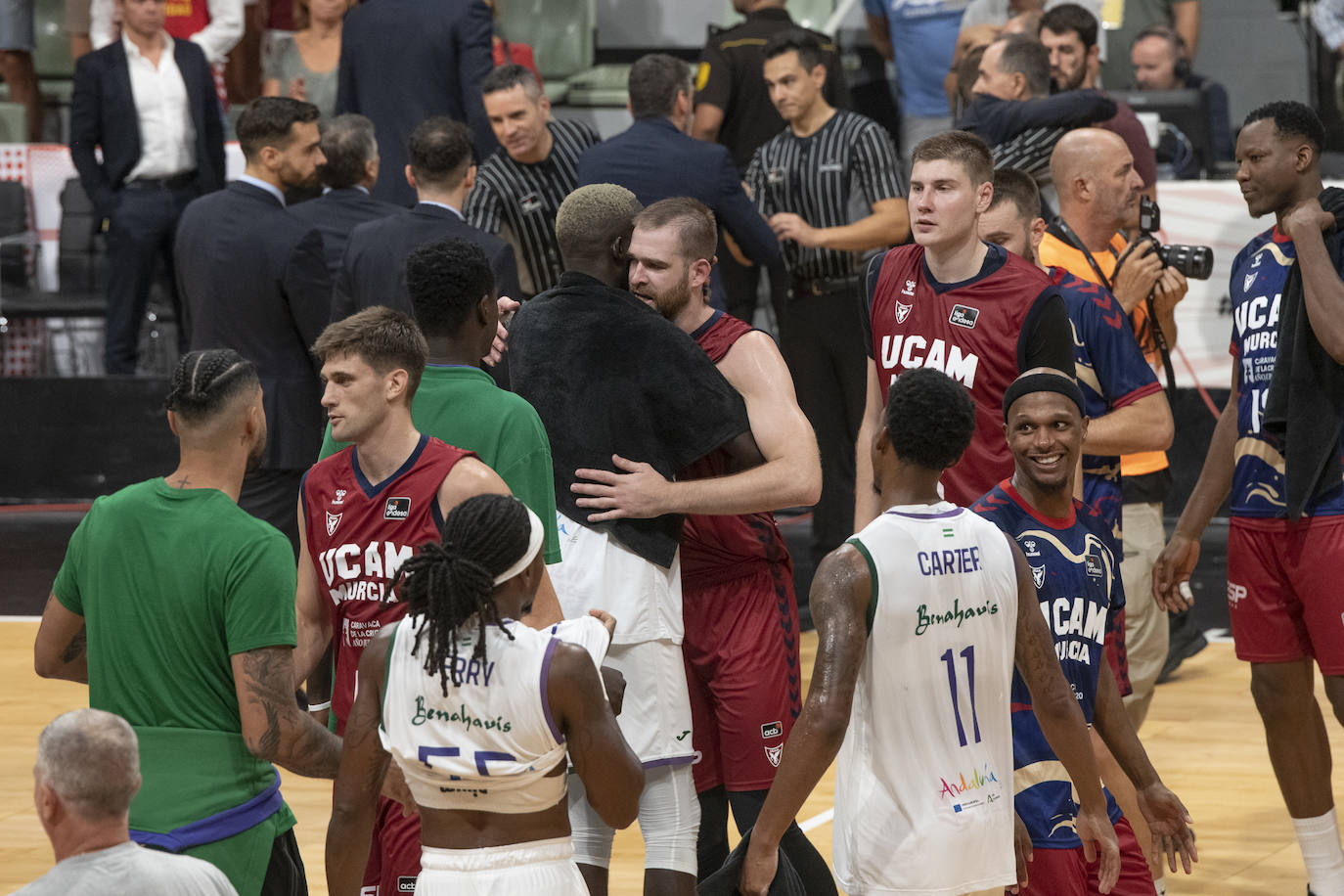 La derrota del UCAM Murcia ante Unicaja en las semifinales de la Supercopa, en imágenes