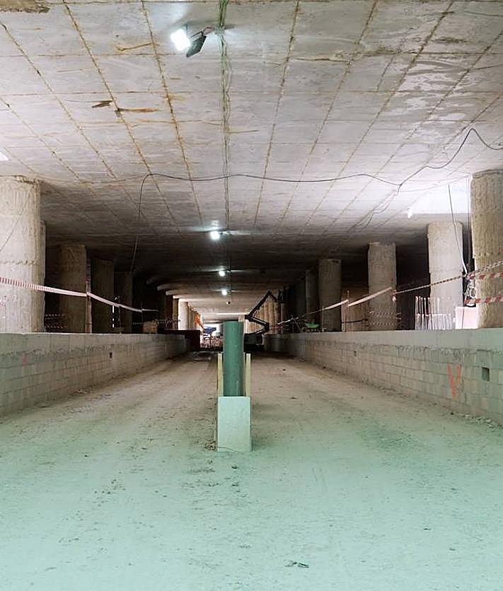 Imagen secundaria 2 - Situación de las obras de la nueva estación del Carmen. 