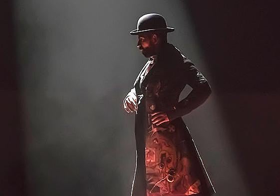 Carlos Rodríguez en una representación de 'Eterno'.