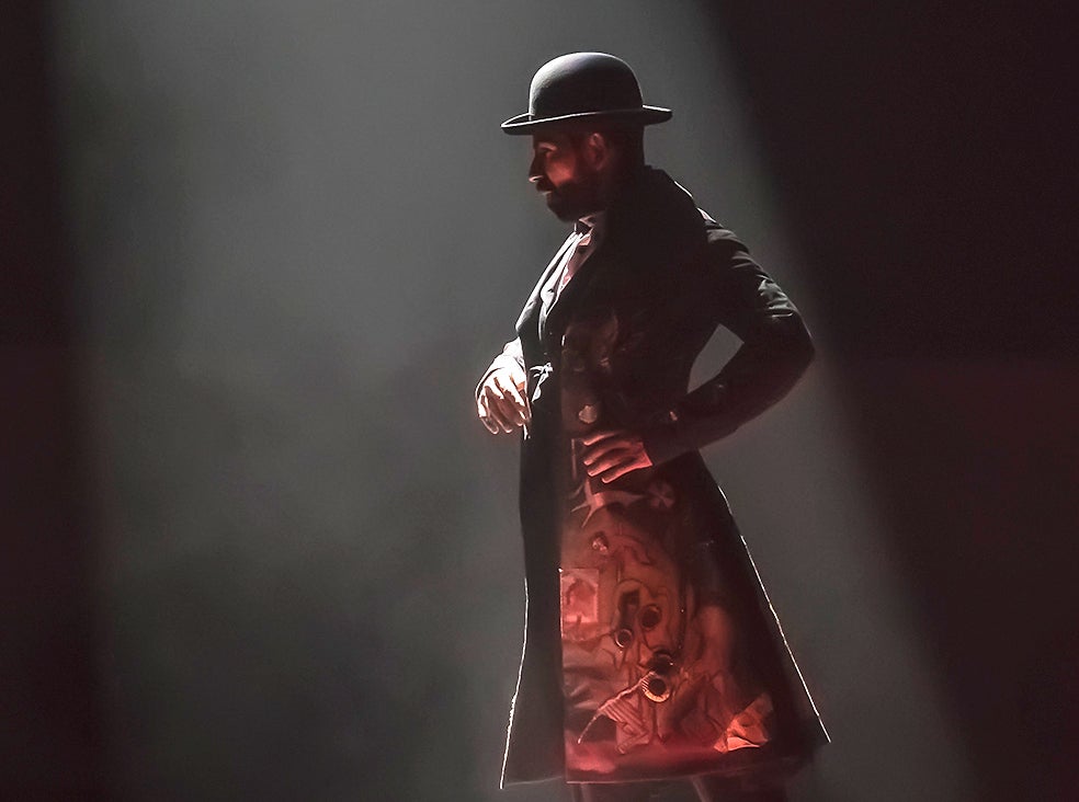 Carlos Rodríguez en una representación de 'Eterno'.