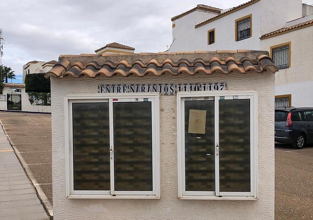 Buzón pluridomiciliario en Entrenaranjos.