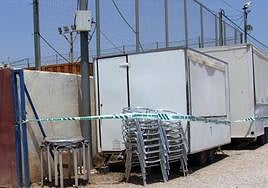 La caseta donde ocurrió el suceso del menor electrocutado en Cartagena.