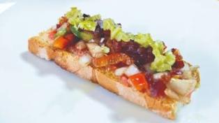 Envero Murciano: tosta de verduras y salazones