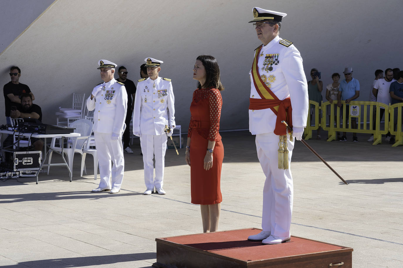 Las imágenes de la jura de bandera para civiles en Águilas