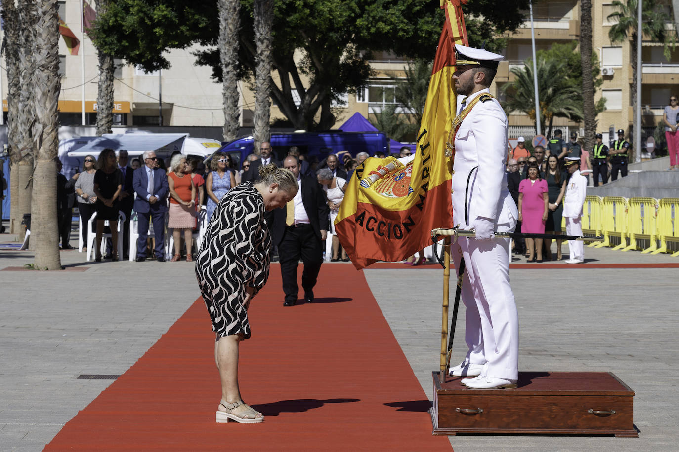 Las imágenes de la jura de bandera para civiles en Águilas