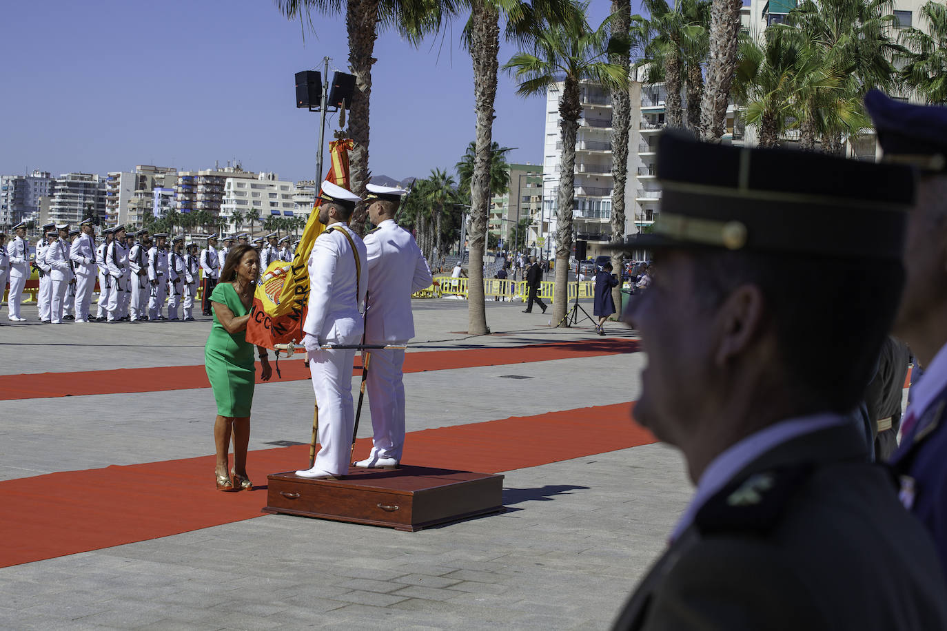 Las imágenes de la jura de bandera para civiles en Águilas