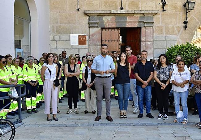 Minuto de silencio en Caravaca de la Cruz.