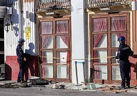 La Policía científica trabaja en una de las zonas afectadas.