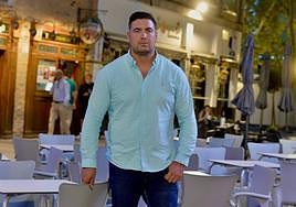 Álvaro Vivanco, ayer, en un local de Murcia.