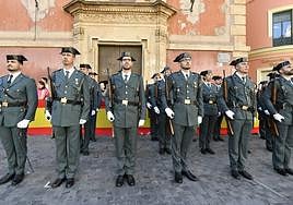 Acto de la Patrona de la Guardia Civil en Murcia, este viernes.