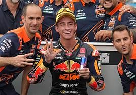 Pedro Acosta celebra una victoria, en una imagen de archivo.