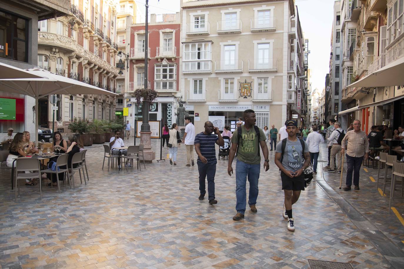 Las imágenes de los americanos por el centro de Cartagena