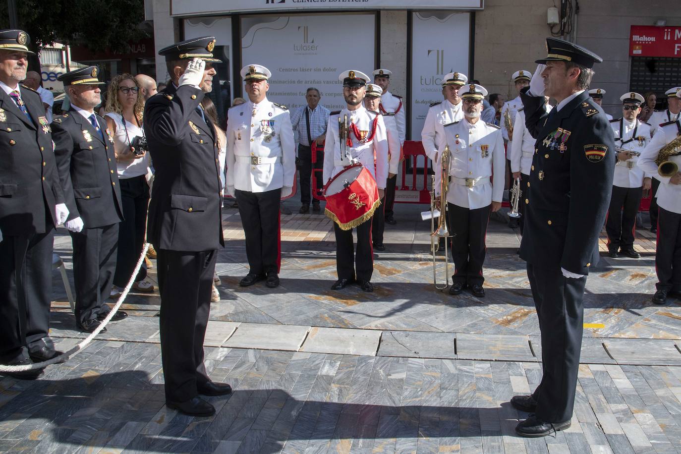 Las imágenes del acto de los Santos Ángeles Custodios en Cartagena