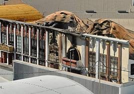 Las discotecas Fonda Milagros y Teatre, tras los trabajos de los bomberos.