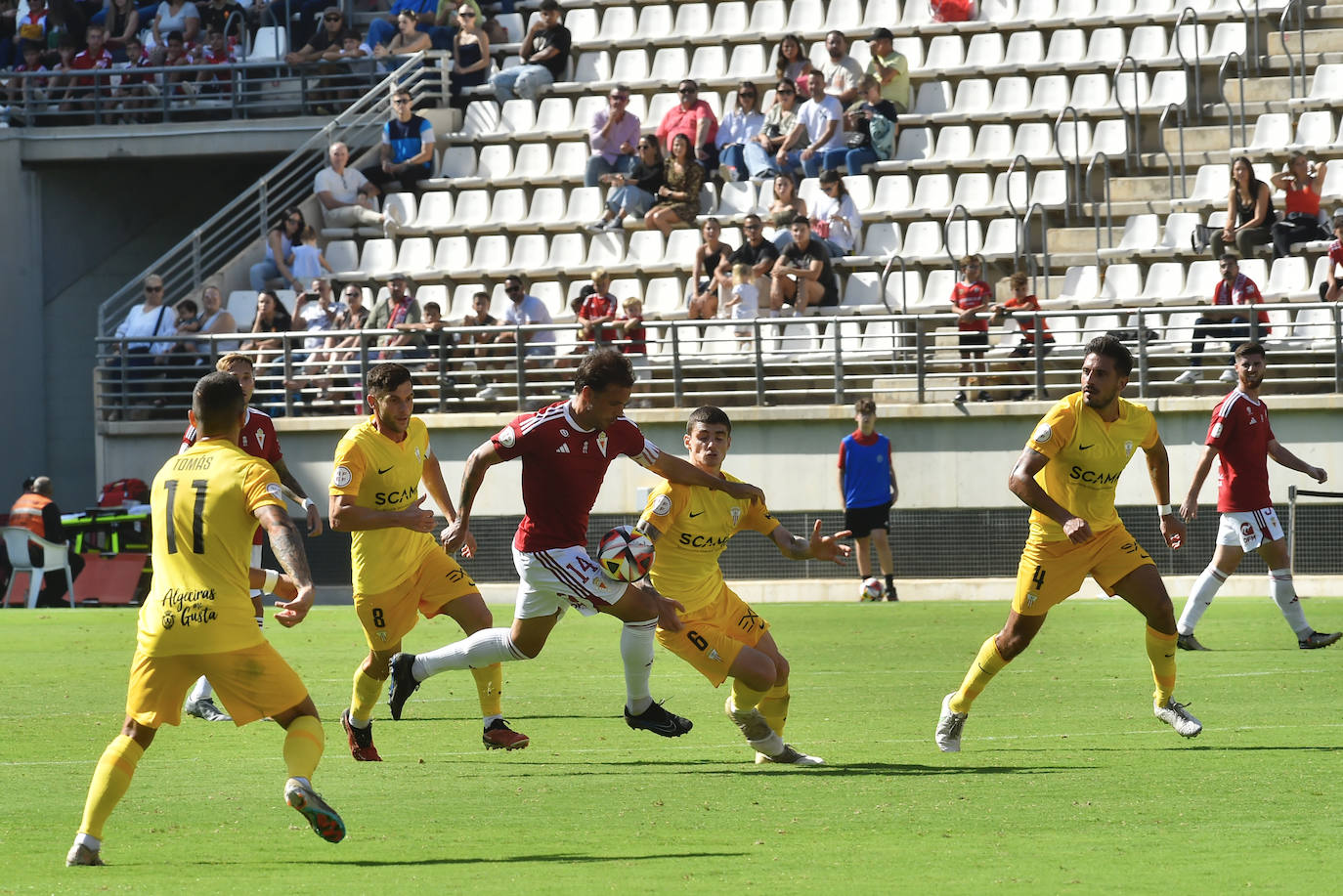 La victoria del Real Murcia frente al Algeciras, en imágenes