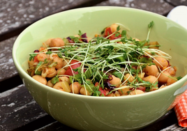 Ensalada de garbanzos.