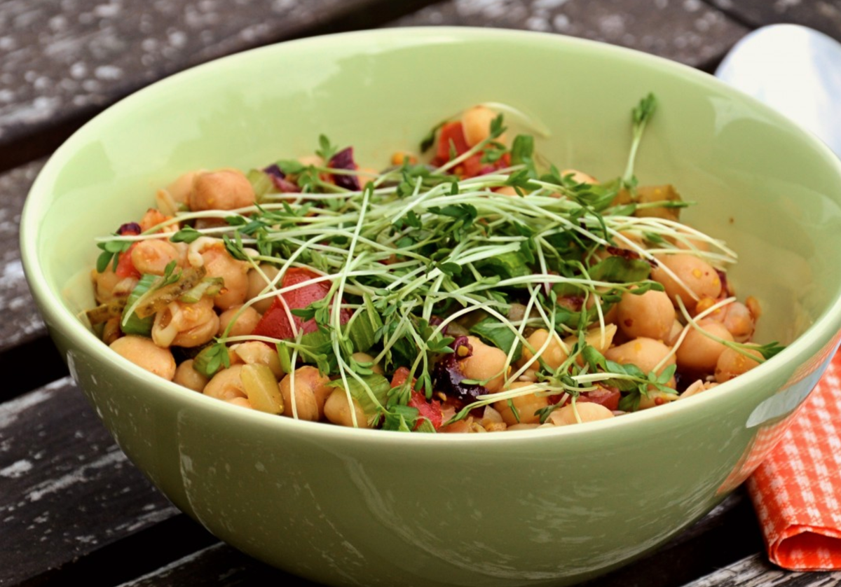 Ensalada de garbanzos.