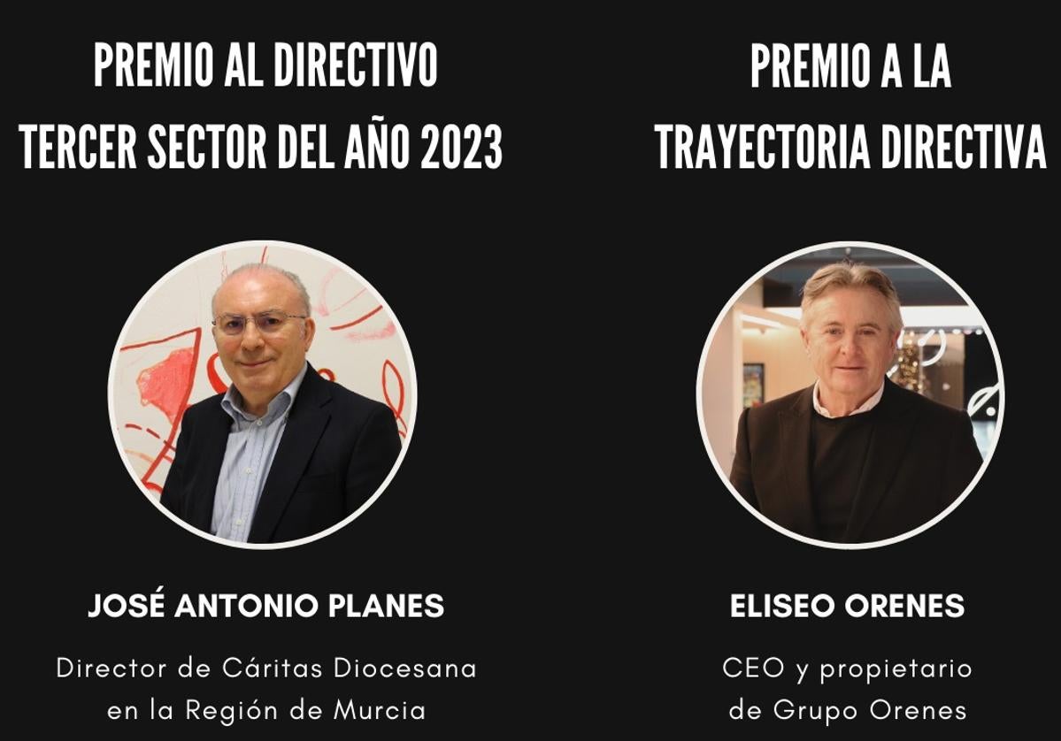 Los directivos de la Región de Murcia premian a José Antonio Planes y Eliseo Orenes