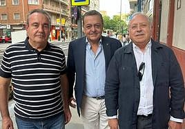 Santiago Navarro, José María Albarracín y Antonio Jiménez, este lunes.