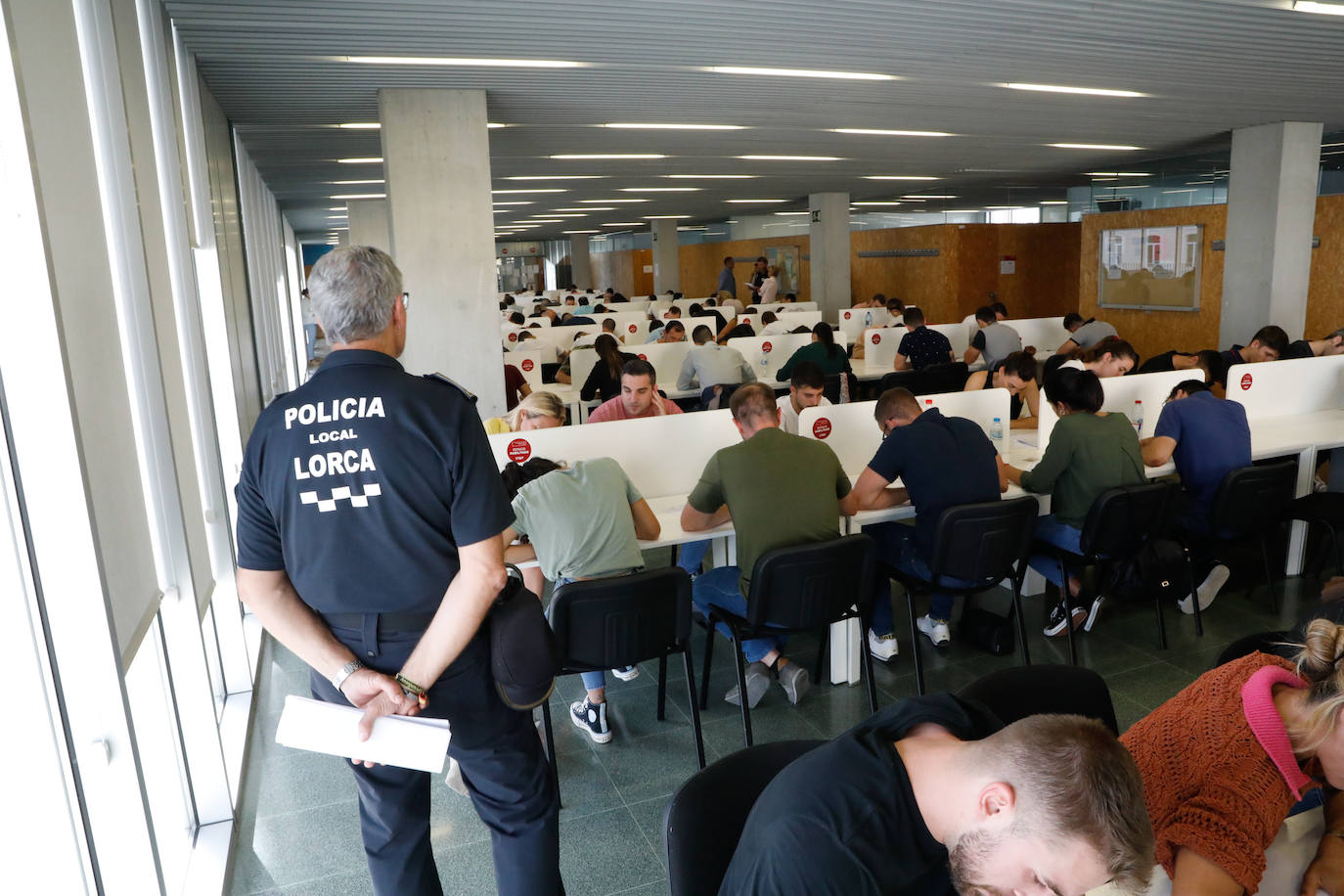 Las imágenes de las oposiciones a agente de la Policía Local de Lorca