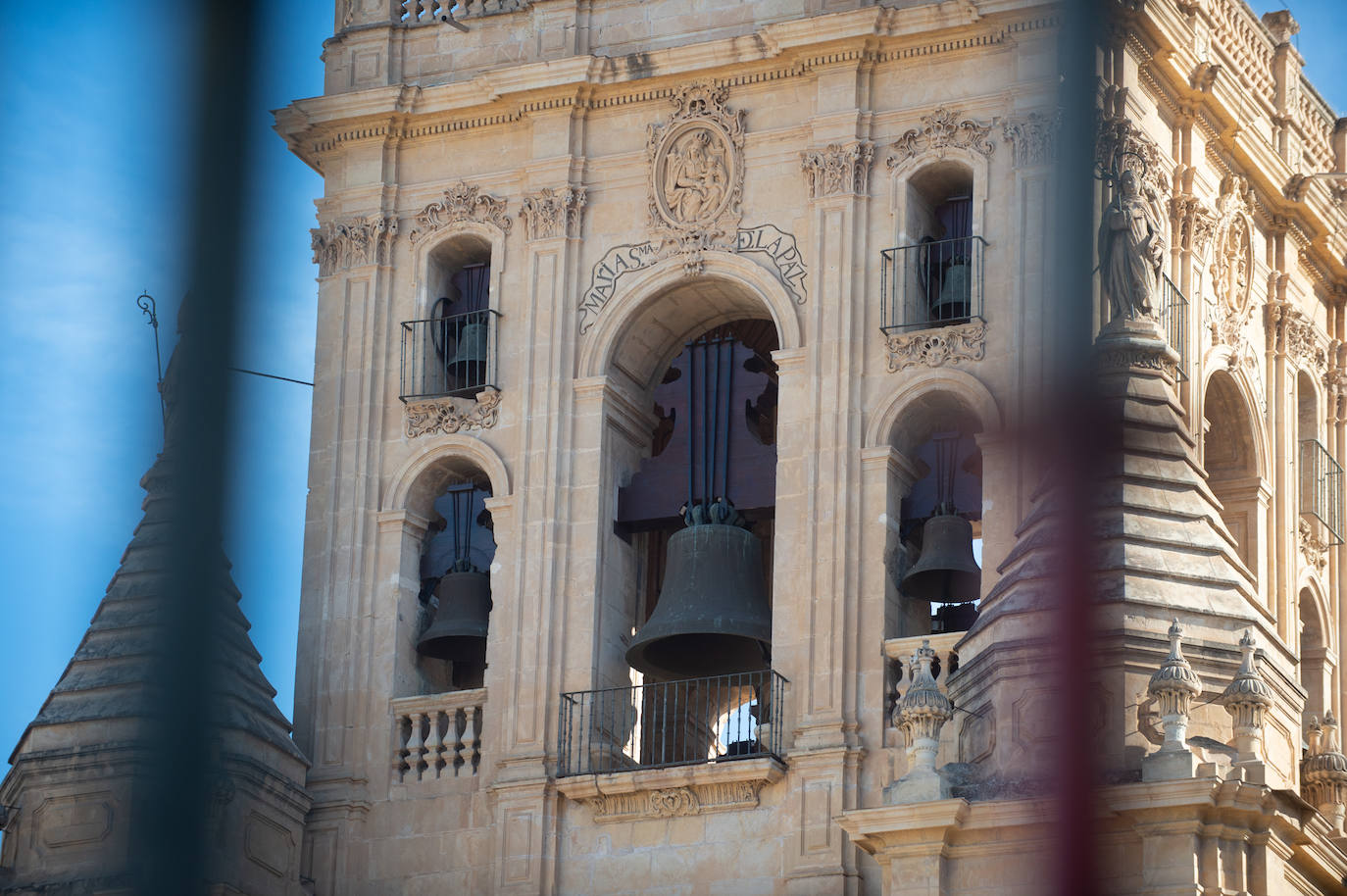 Las obras de restauración de la fachada de la Catedral de Murcia