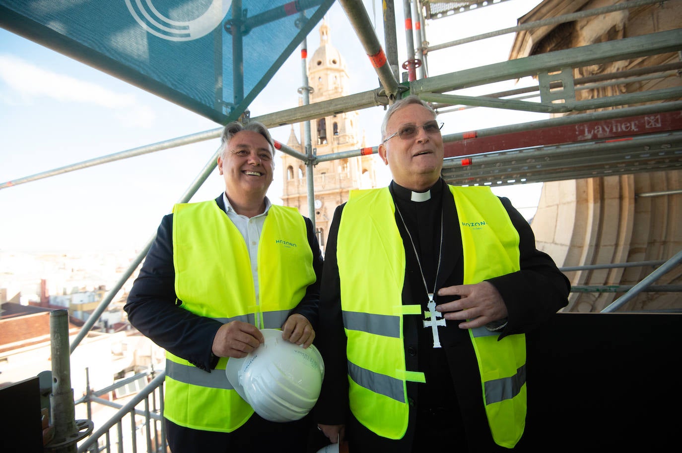 Las obras de restauración de la fachada de la Catedral de Murcia