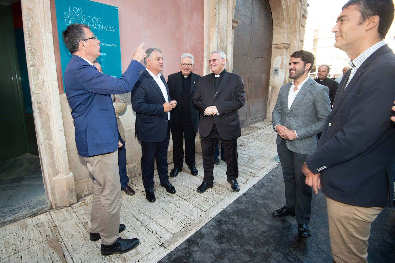 Las obras de restauración de la fachada de la Catedral de Murcia