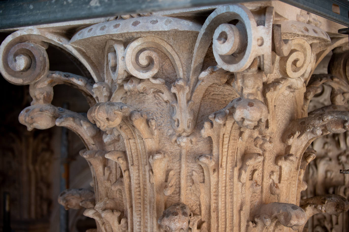 Las obras de restauración de la fachada de la Catedral de Murcia