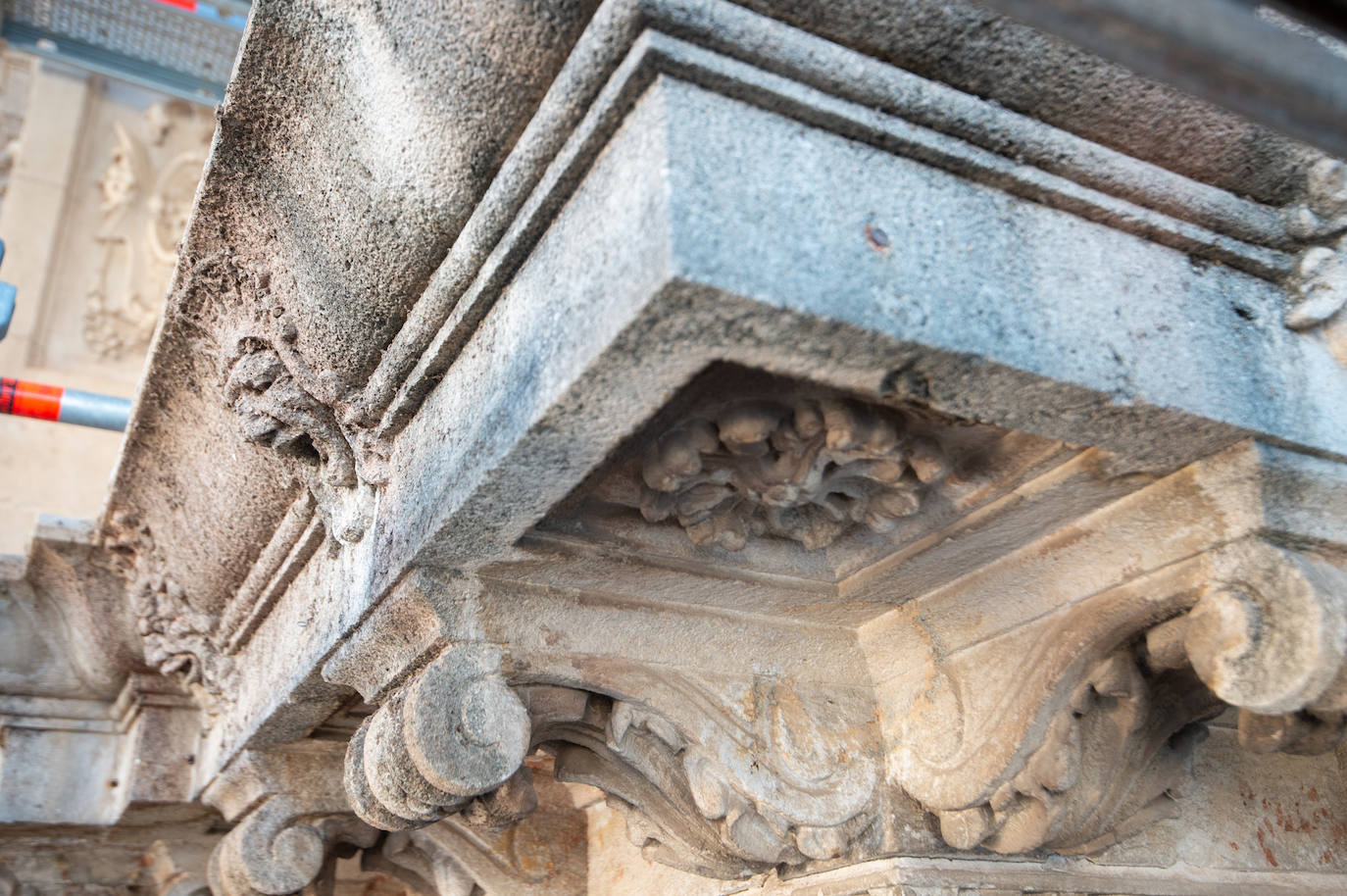 Las obras de restauración de la fachada de la Catedral de Murcia