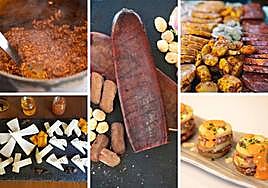 Caldero de David López Carreño, quesos de La Yerbera, Salazones de Garre, embutidos de Guatazales y tapa de La Tropical.