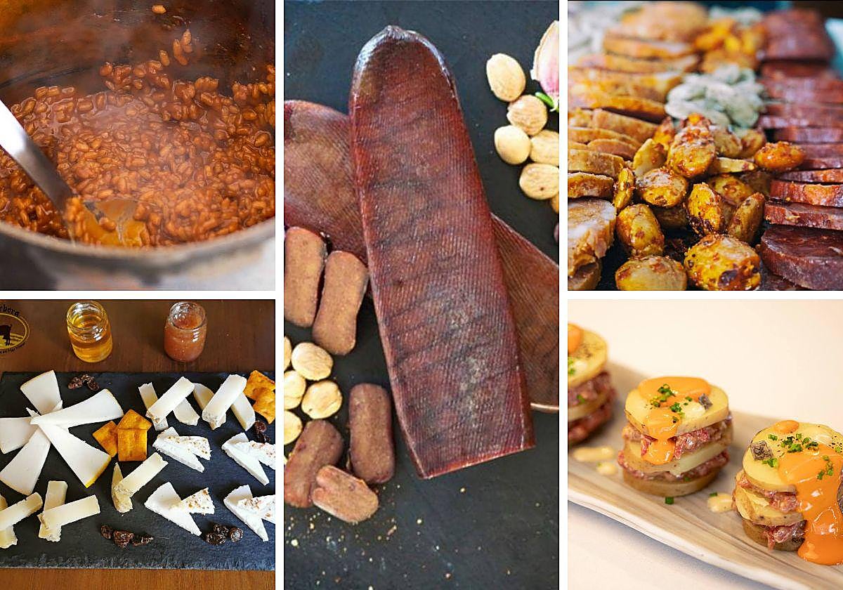 Caldero de David López Carreño, quesos de La Yerbera, Salazones de Garre, embutidos de Guatazales y tapa de La Tropical.