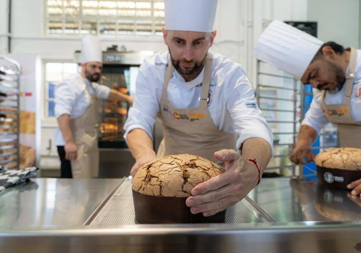 José Manuel Marcos durante su participación en el Panettone World Championship.