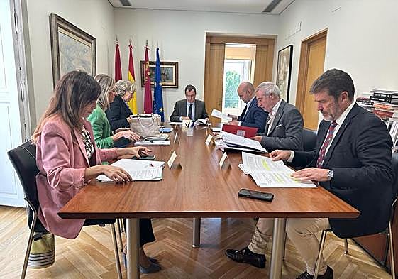 Reunión de la Junta de Portavoces, este lunes.