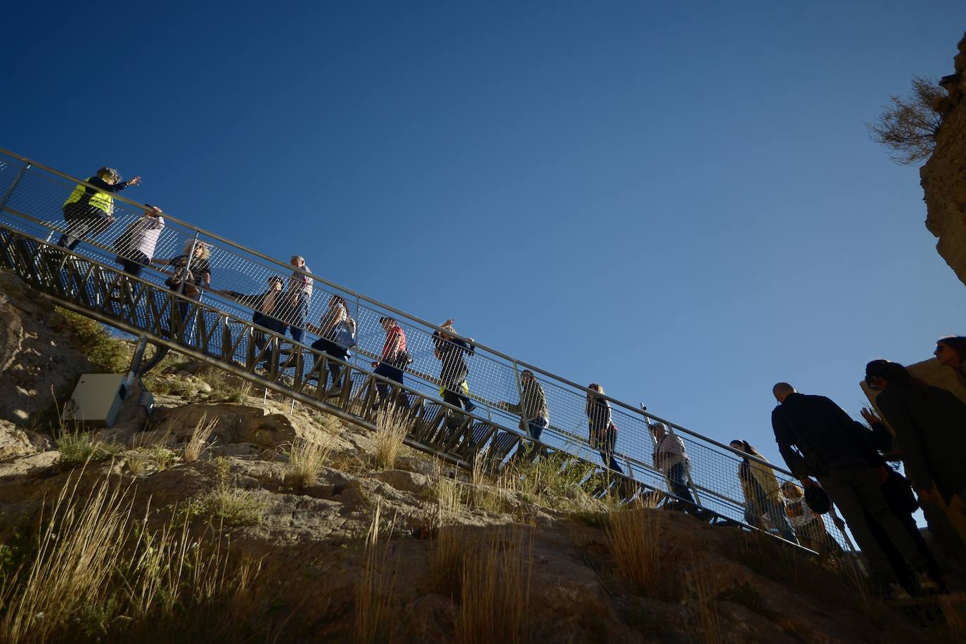 Profesionales, estudiantes e investigadores visitan el Castillo de Monteagudo