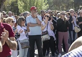 Concentración contra la instalación de un CETI en Cartagena, este domingo.