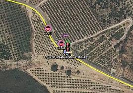 El lugar del accidente.