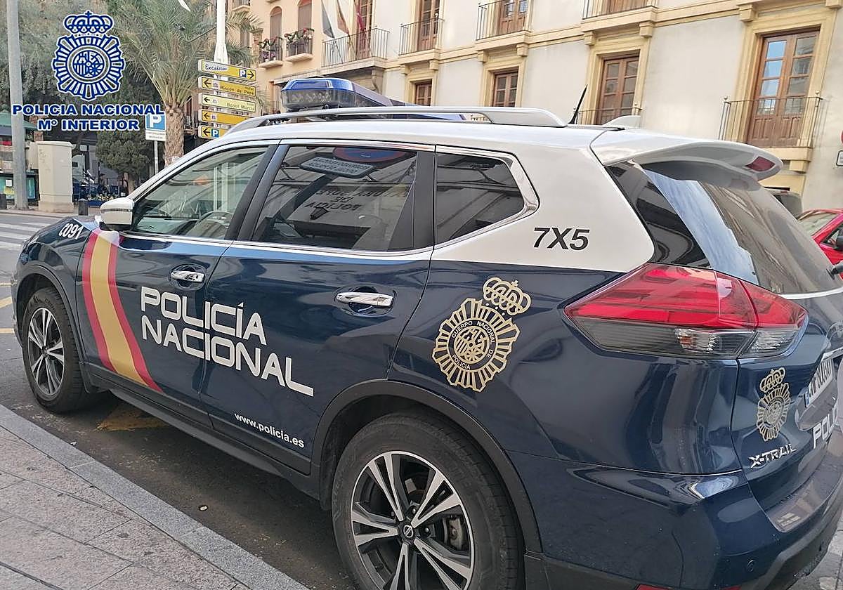 Coche de la Policía Nacional de Murcia.