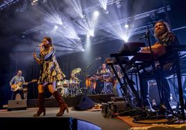 El grupo Morgan, durante el concierto en el Cartagena Jazz Festival.