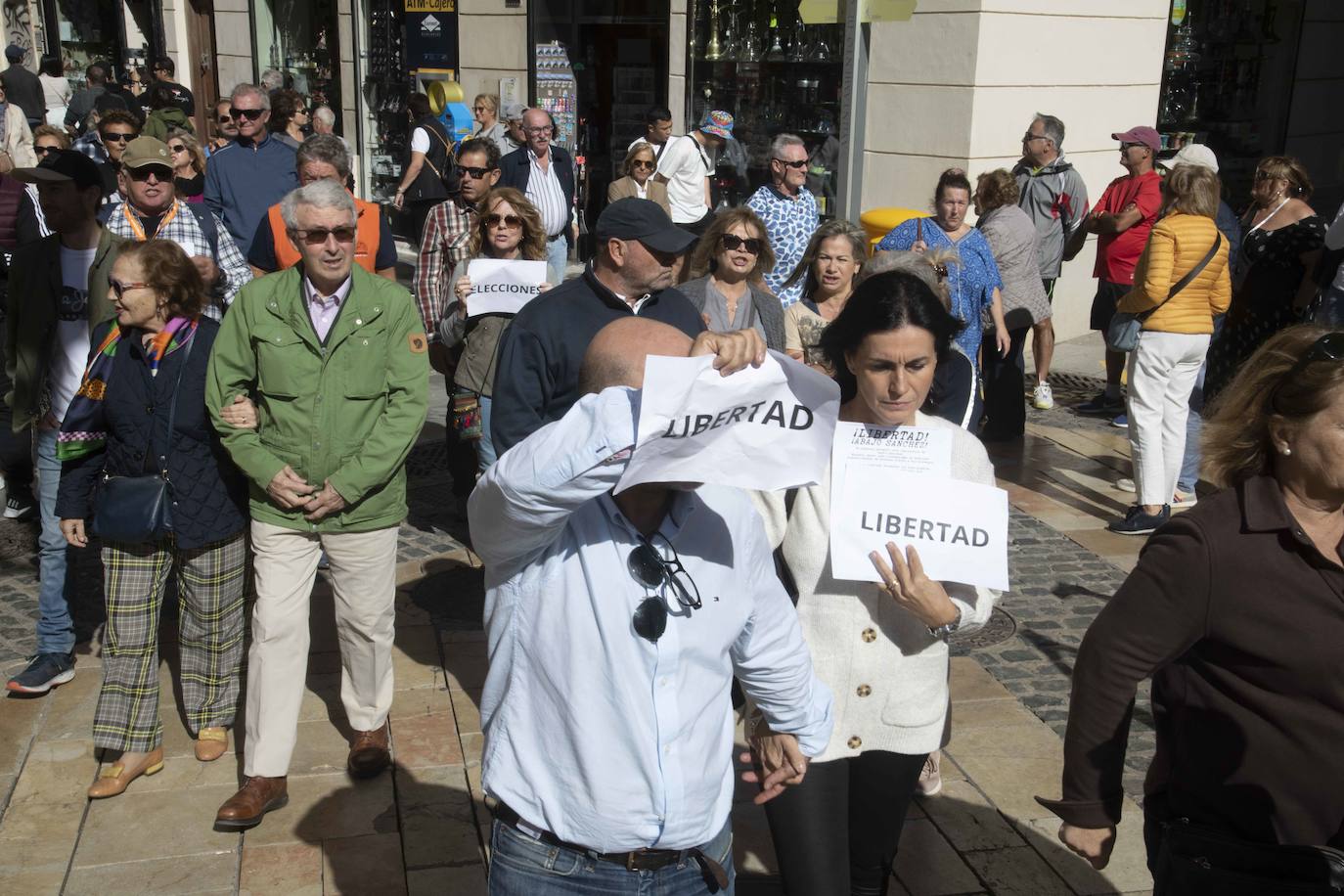 La protesta en Cartagena por la unidad de España, en imágenes