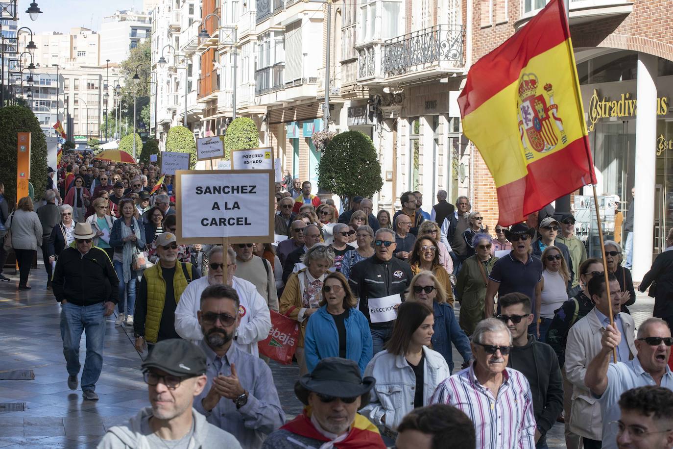 La protesta en Cartagena por la unidad de España, en imágenes