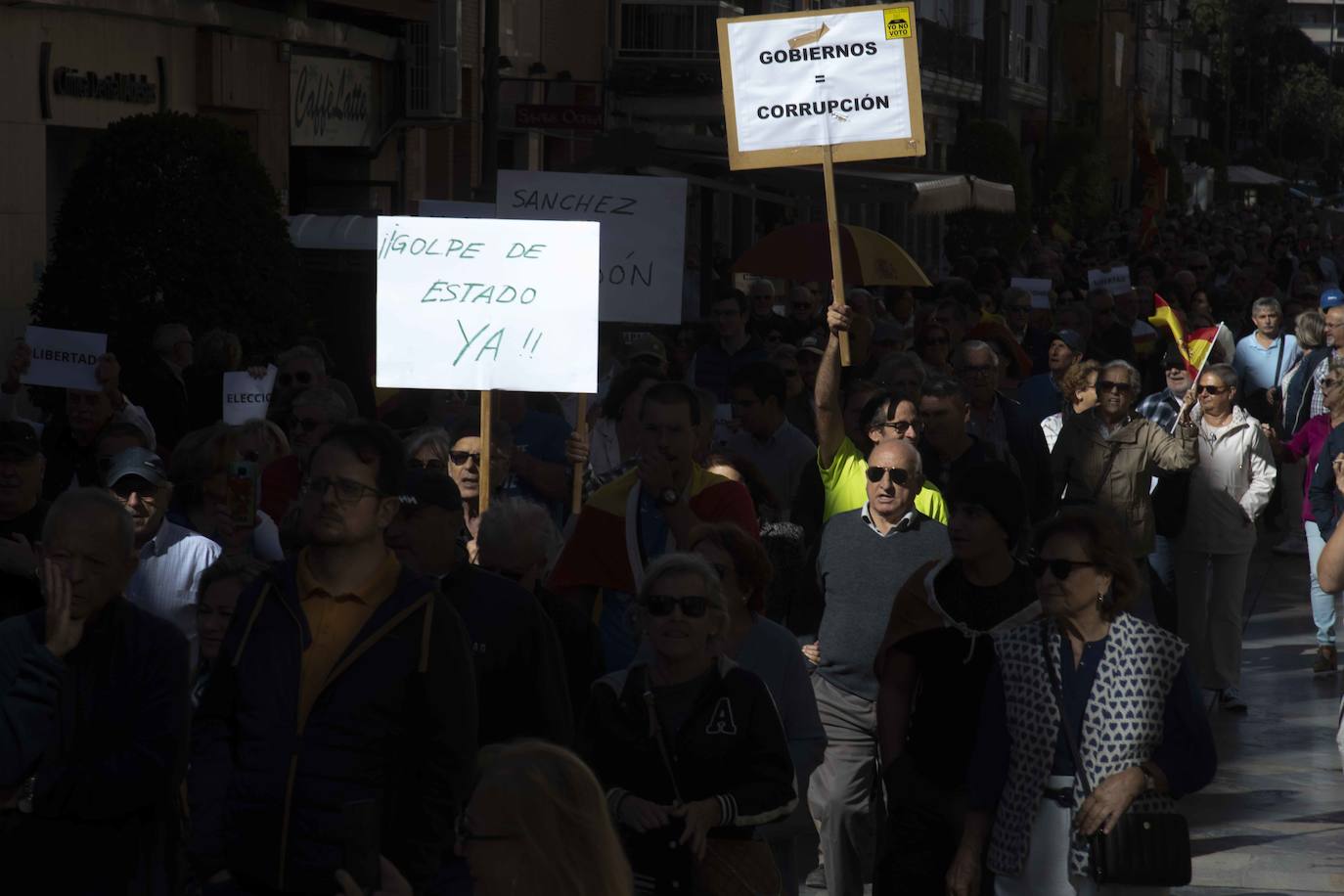 La protesta en Cartagena por la unidad de España, en imágenes