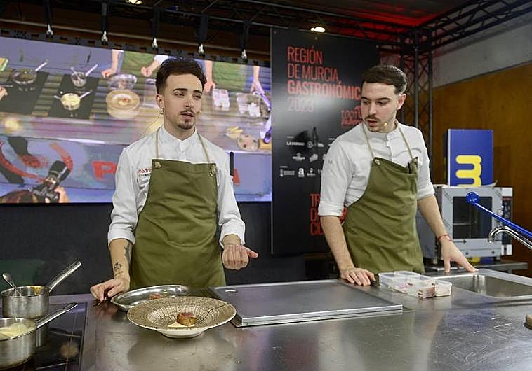 Javier Sanz y Juan Sahuquillo, este sábado, en Región de Murcia Gastronómica.