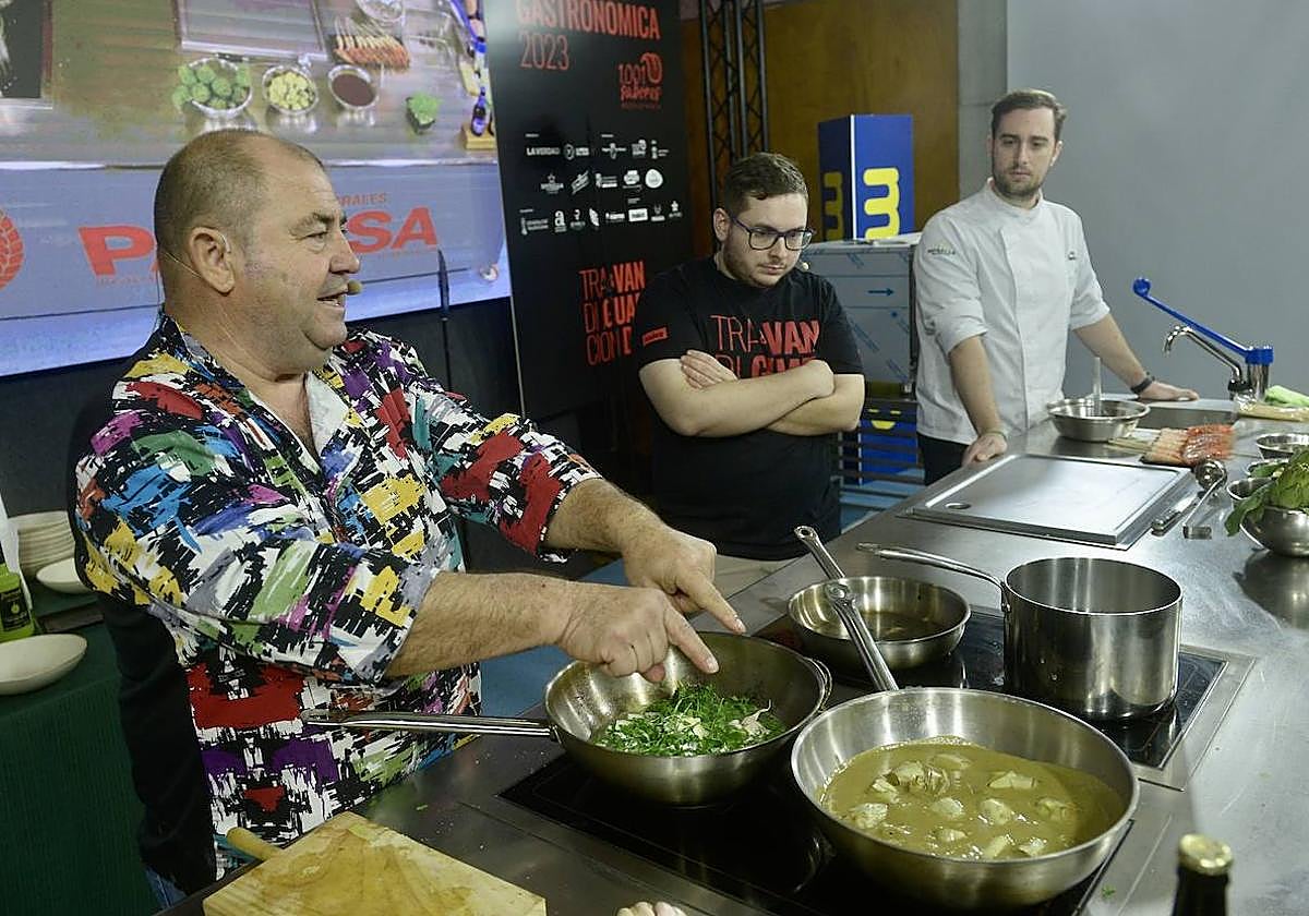 Joaquín Madrid (Rincón de Joaquín) y Pedro Buitrago (Tándem), este domingo, en la ponencia 'Pasado, presente y futuro'.