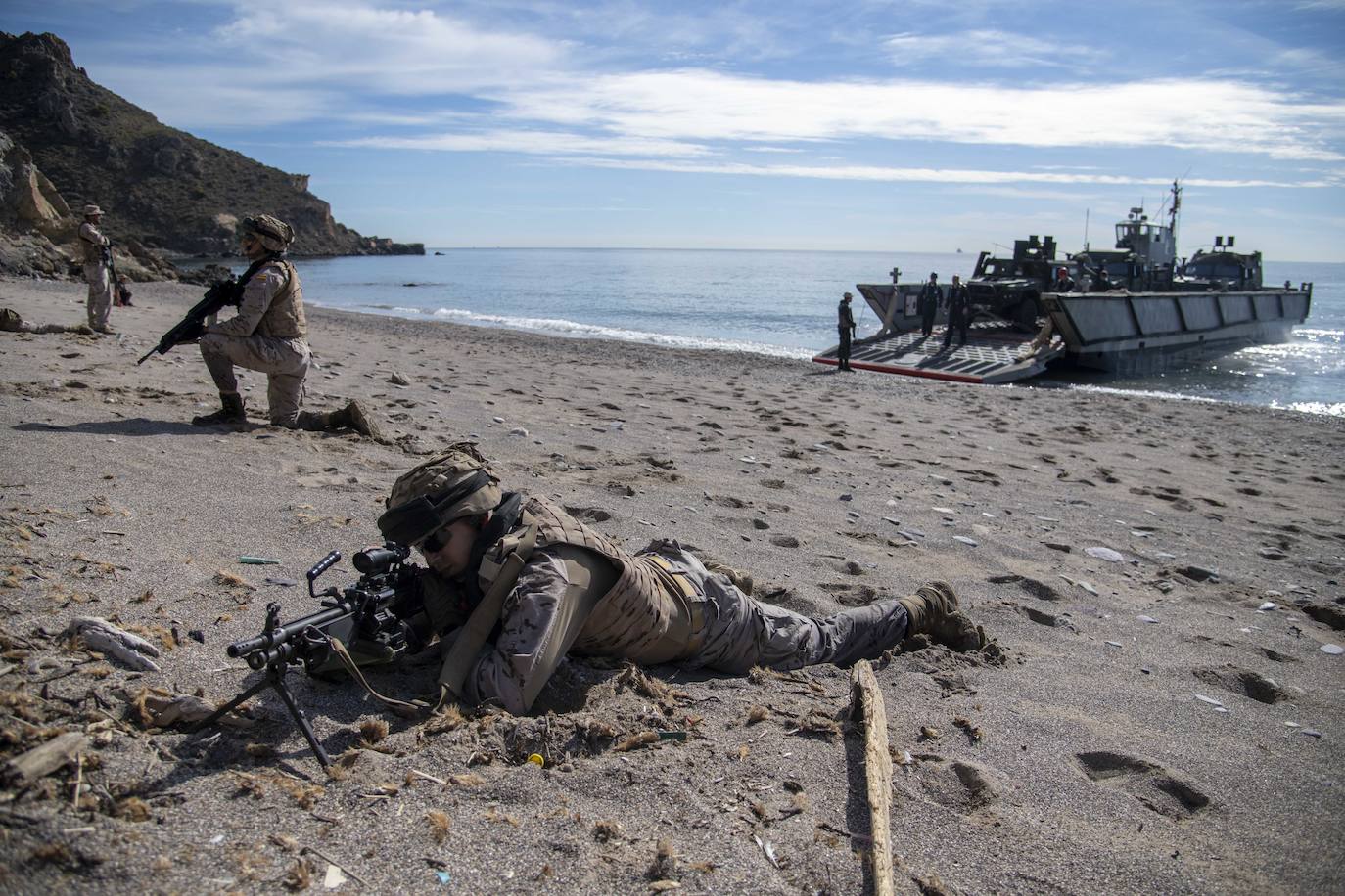 Maniobras de vigilancia y protección de la OTAN en Cartagena
