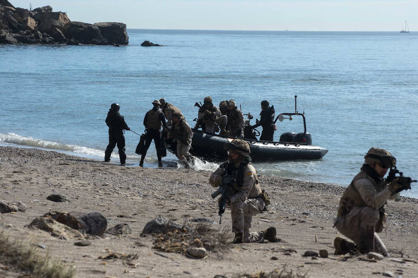 Maniobras de vigilancia y protección de la OTAN en Cartagena
