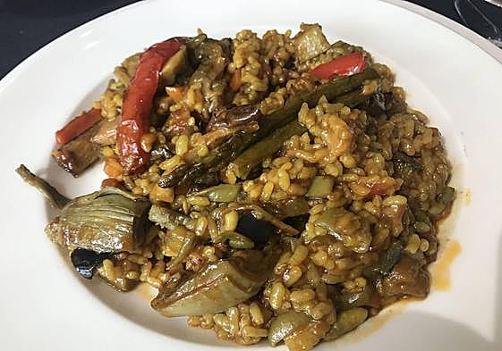 Arroz con verduras.