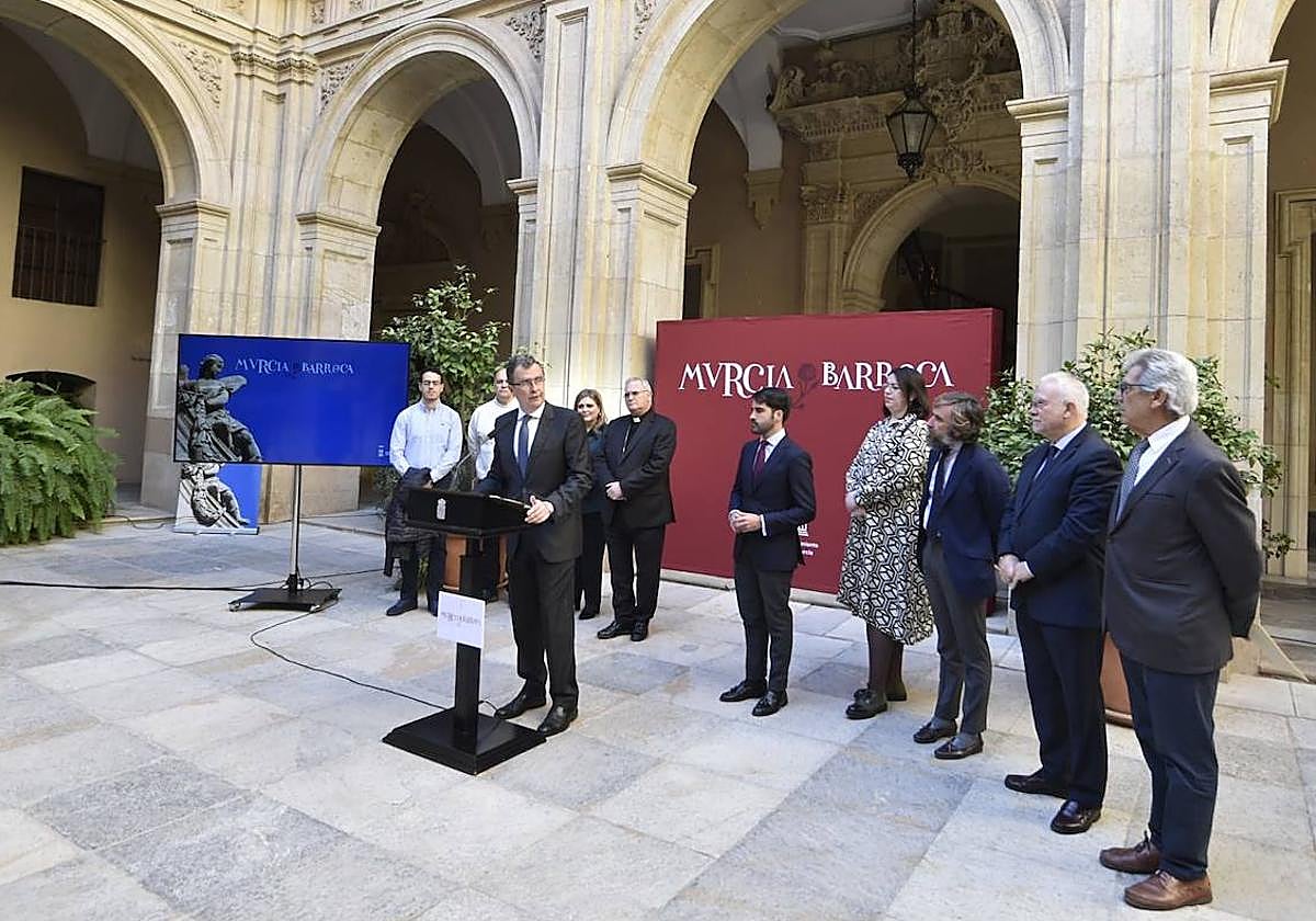 La presentación del proyecto 'Murcia barroca', este jueves, en el Palacipo Epicopal.